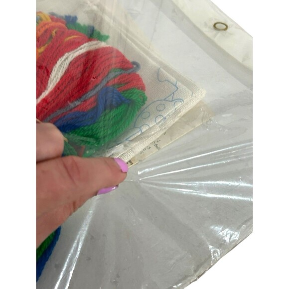 Vtg Christmas Wool Crewel Kit 1980 Kappie Originals Christmas Greetings Elves - Picture 6 of 6